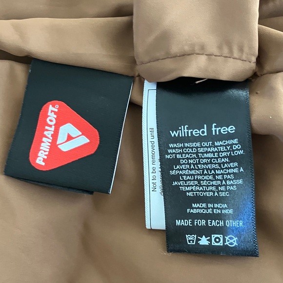 Wilfred Free Vegan Primaloft Vista Puffer Brown ZipUp Vest, Women’s Size 2XS EUC - Picture 6 of 7